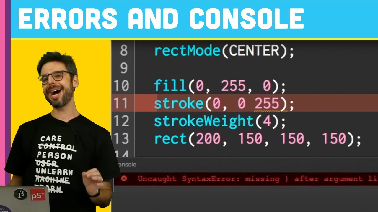 Whoops! Errors in the p5.js Web Editor (1.5)