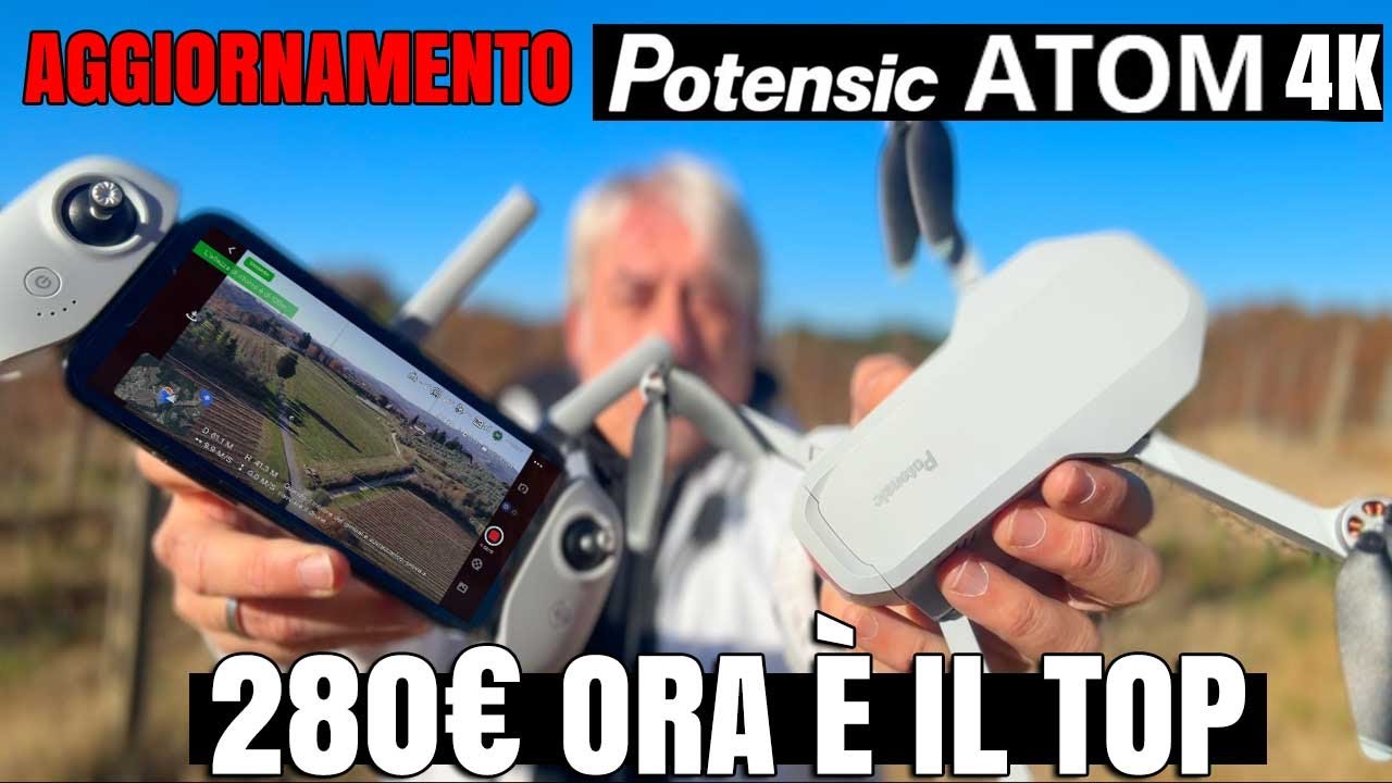 POTENSIC Atom 4k TOP a 280€ NEW Firmware | 249g NON è un DJI ma che GRAN DRONE!
