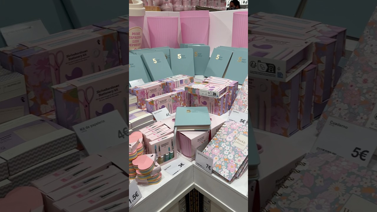 pov shopping for notebooks at flying tiger 🥹