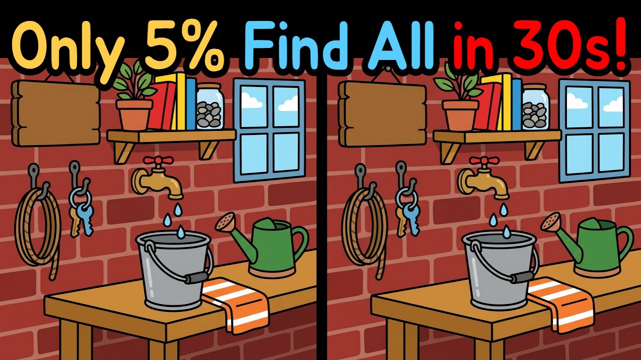 Spot the Difference: Only 5% Find All in 30s! Awaken Your Focus!