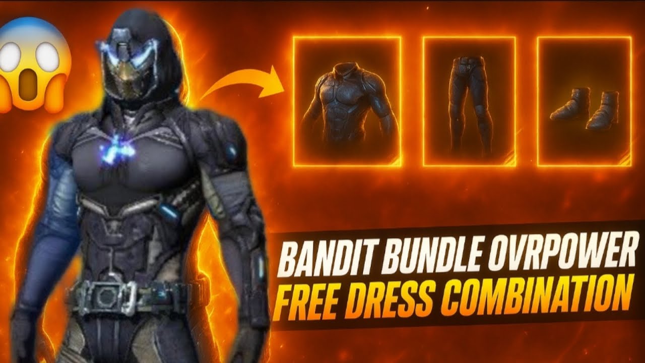 Bandit Bundle God Level Free Dress Combination || No Top Up Dress Combination || Mad Hyper Gaming 🔥