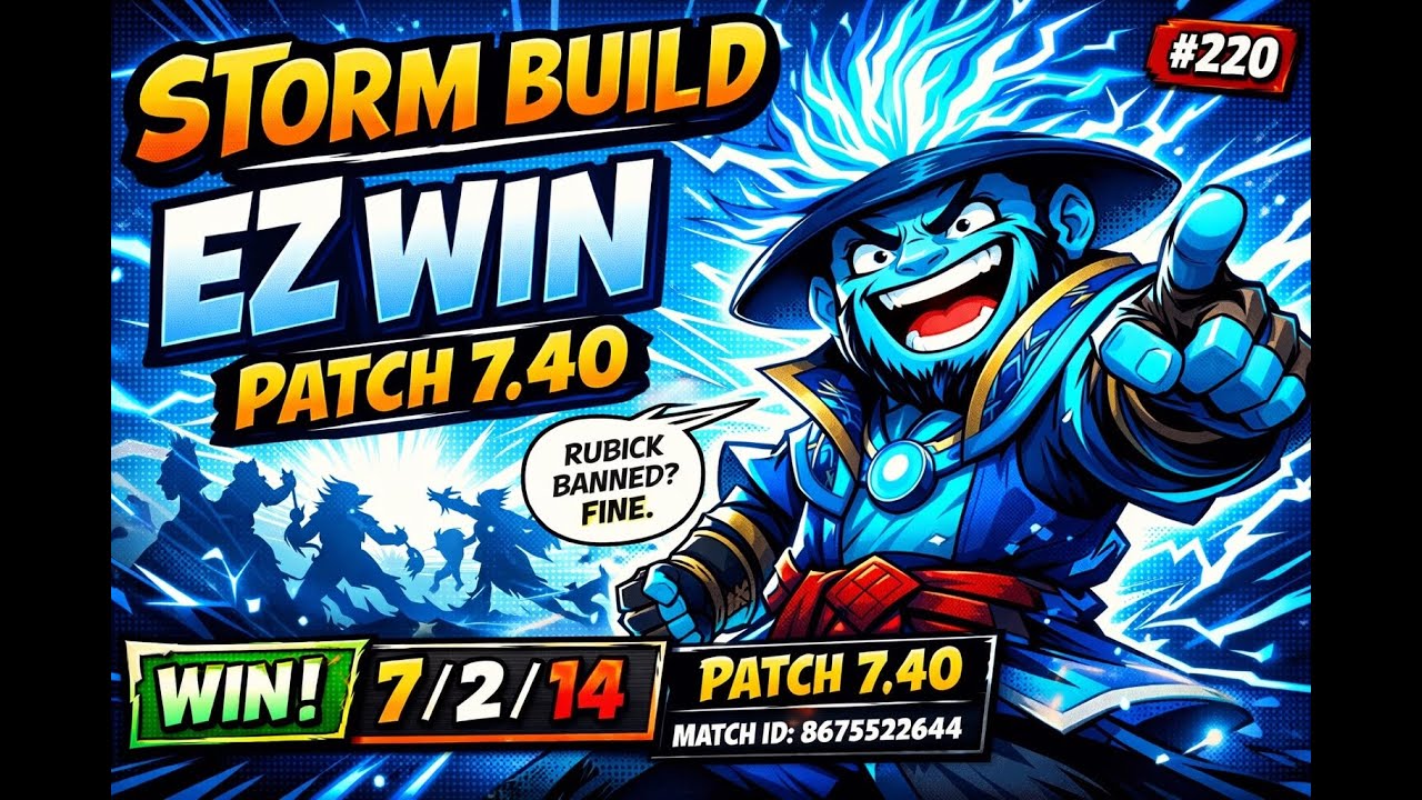 Storm Spirit Gameplay  turbo | Patch 7.40 | Win | 23min | Dota 2 #220 🧙‍♂️