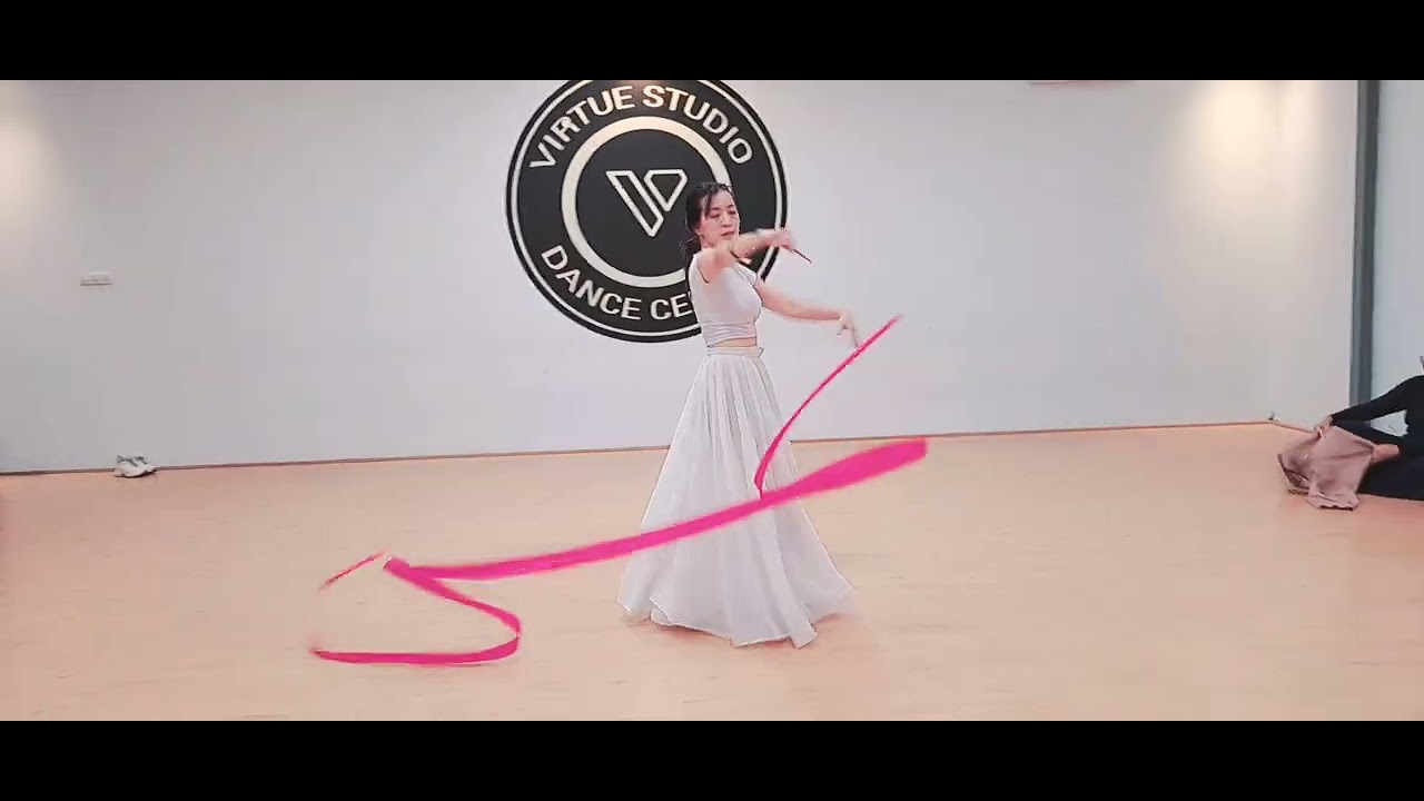 twirling ribbon dance art - you are the reason
