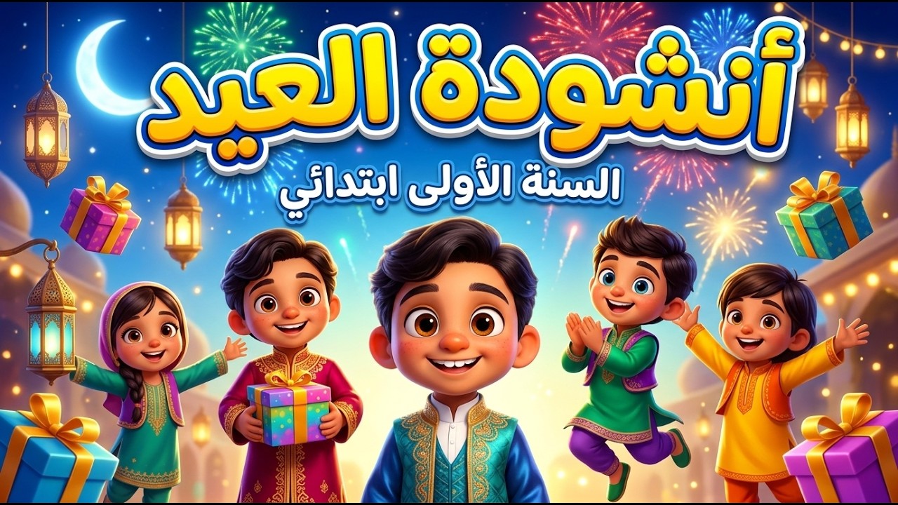 أنشودة العيد🎵~ يا فرحتي بالعيد ~ السنة الأولى ابتدائي [مع الكلمات]