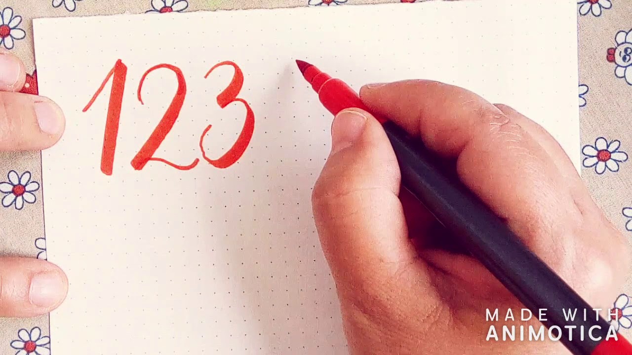 Números en lettering