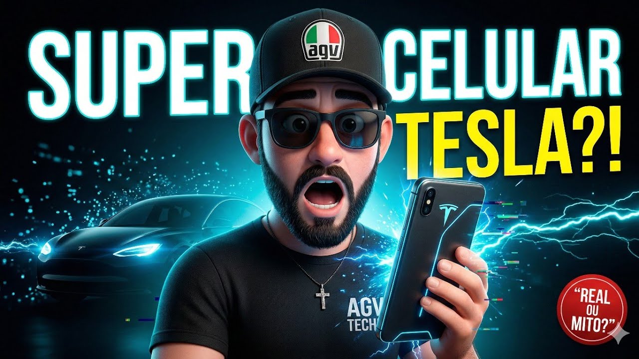 📱O Super Celular TESLA 📱  #agvtech #smartphone #Tesla #CelularTesla #Tecnologia