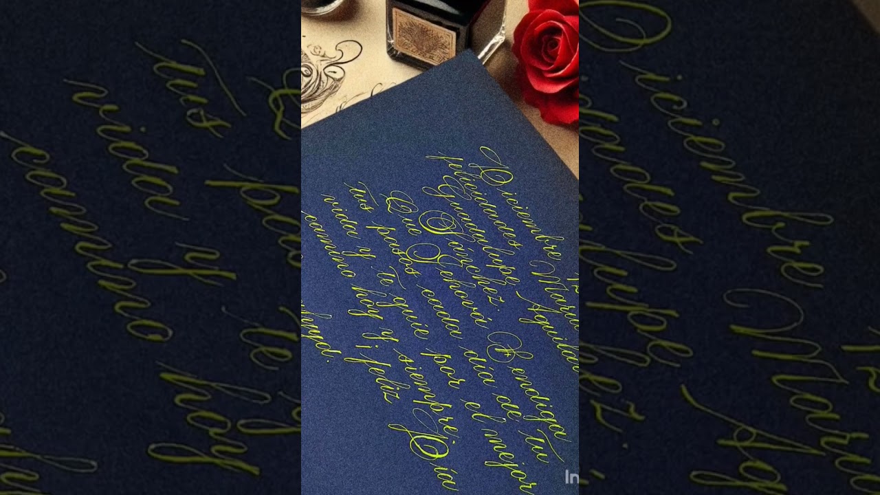 caligrafía con bolígrafo 