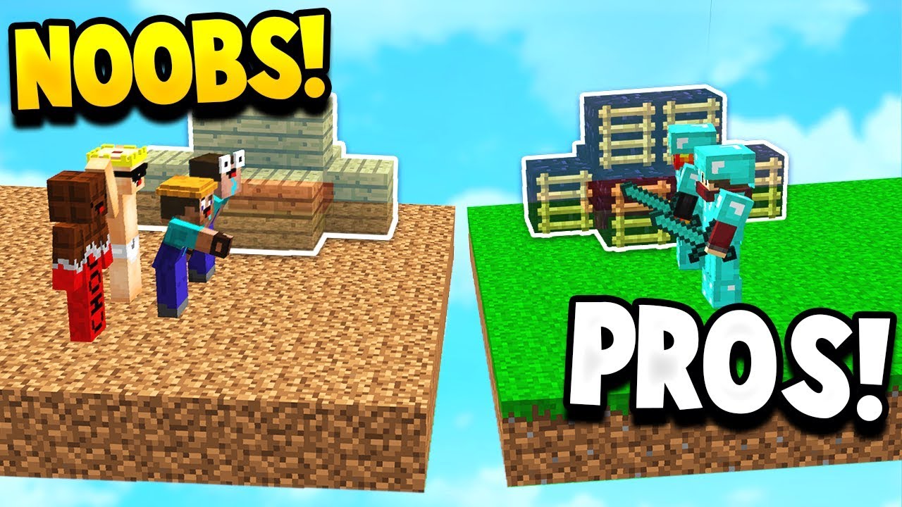 TWO PRO'S VS NOOBS! - Minecraft BEDWARS with PrestonPlayz