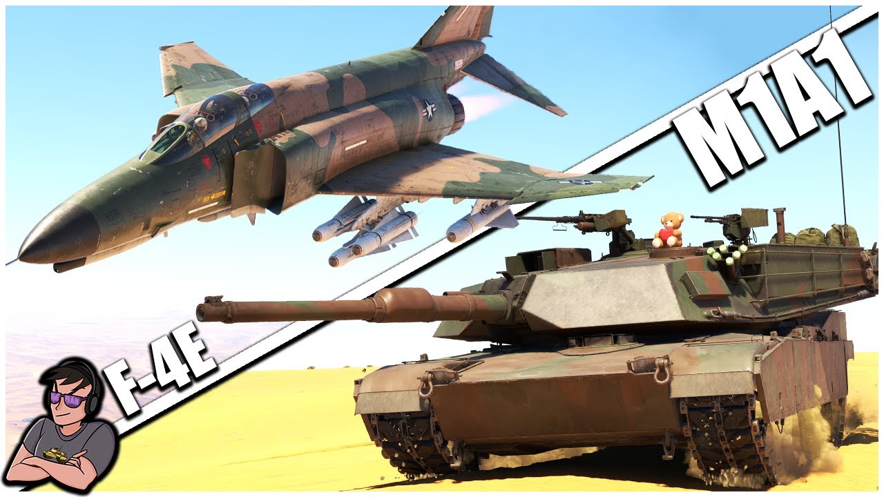 Самый приятный опыт игры в США на *НЕ* высшем уровне — M1A1 и F-4E — War Thunder