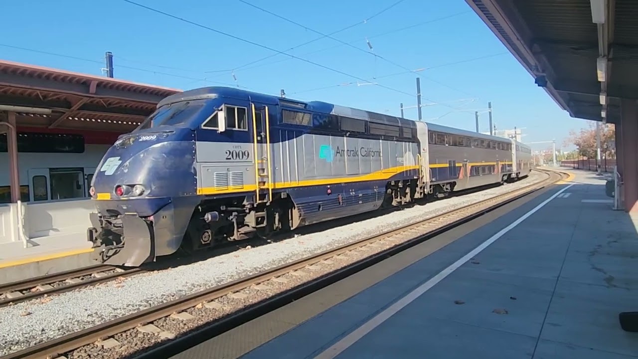 Amtrak Capitol arrives San Jose 12/13/2025