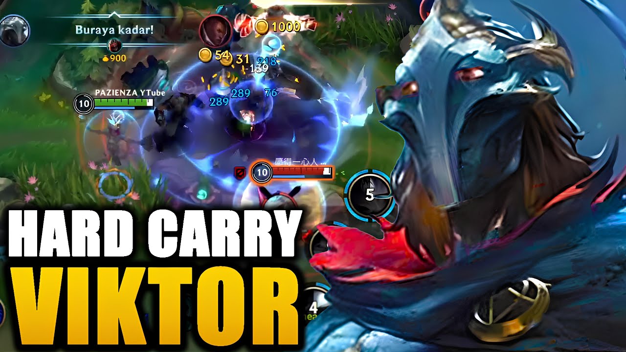 TROLL ADCYE TAŞIMA DERSİ VERDİK! DEHŞET BUILD VIKTOR WILD RIFT