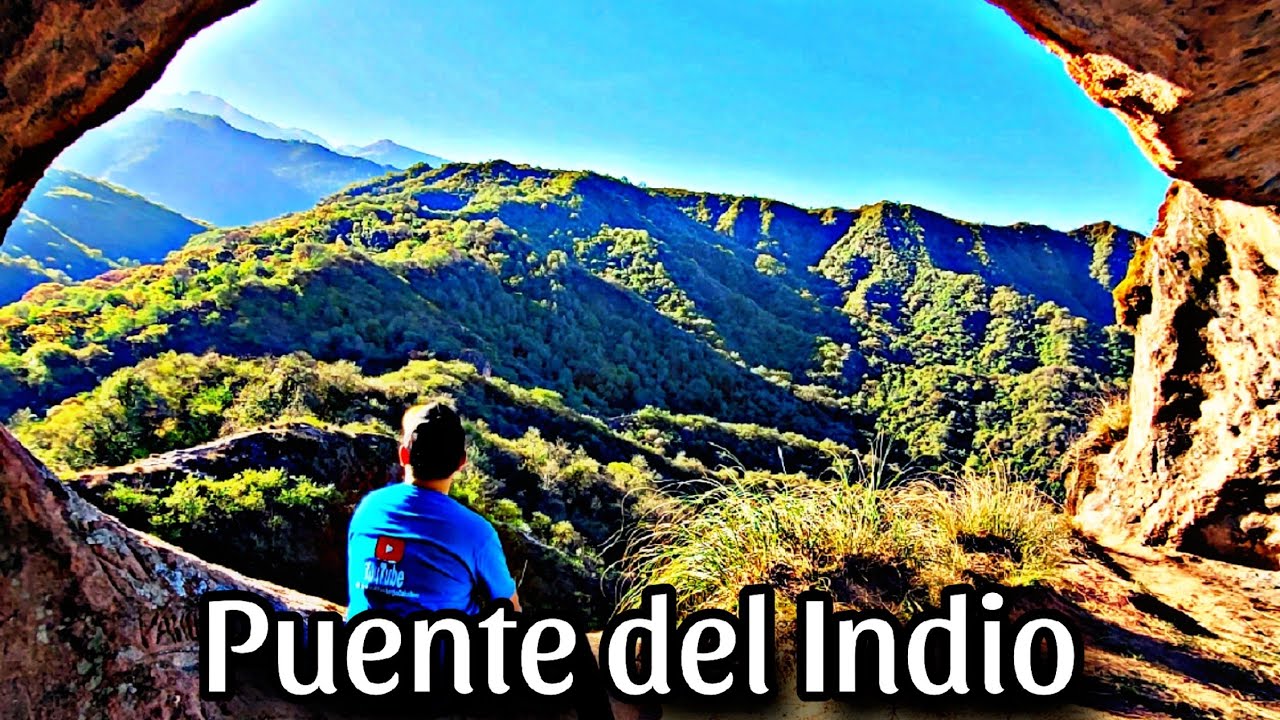 🏔una ANTIGUA ESCULTURA TALLADA por la MADRE NATURALEZA ( PUENTE del INDIO )