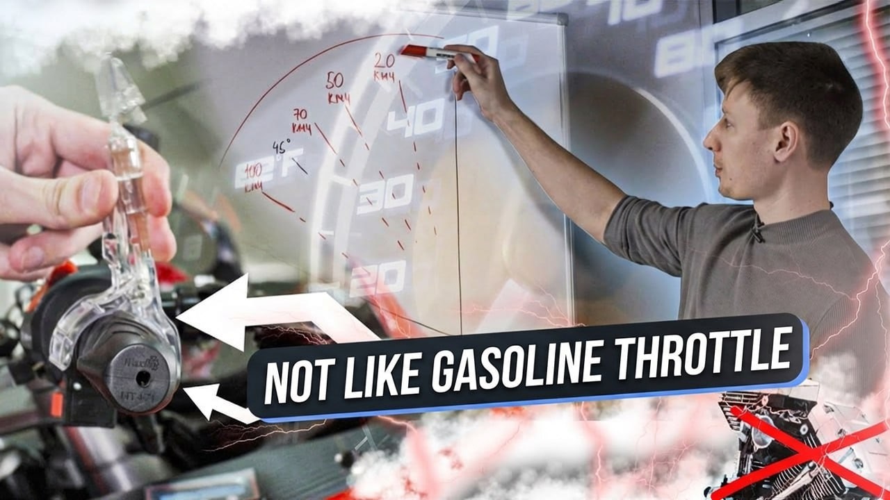 How does it work? Throttle of electric motorcycle. #electric #evmotorcycle