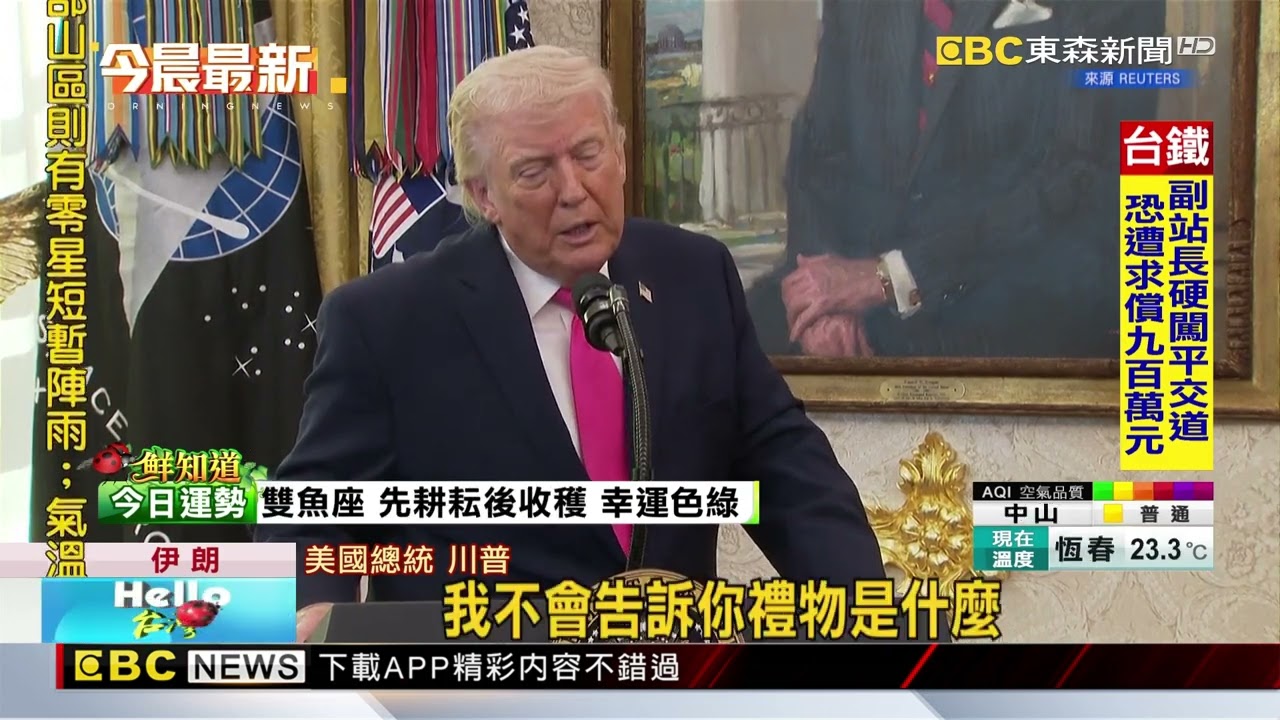 中東局勢緩解？ 川普：伊朗送價值不斐大禮 @newsebc