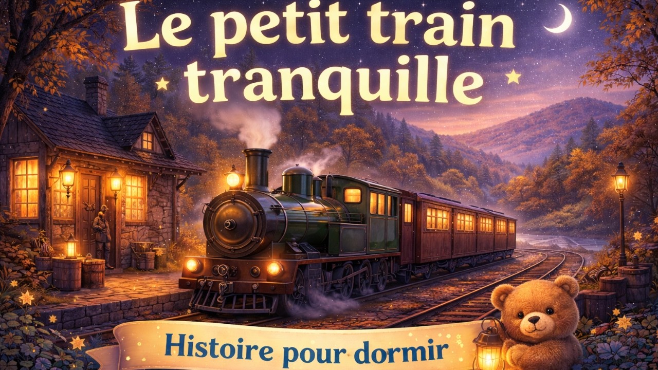Histoire pour dormir 🌙 Le petit train tranquille | Conte du soir pour enfants