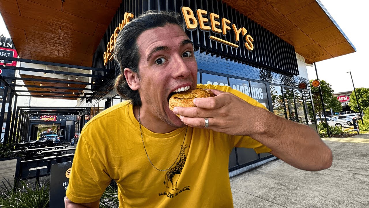 BRITS try AUSTRALIAN PIES!!!