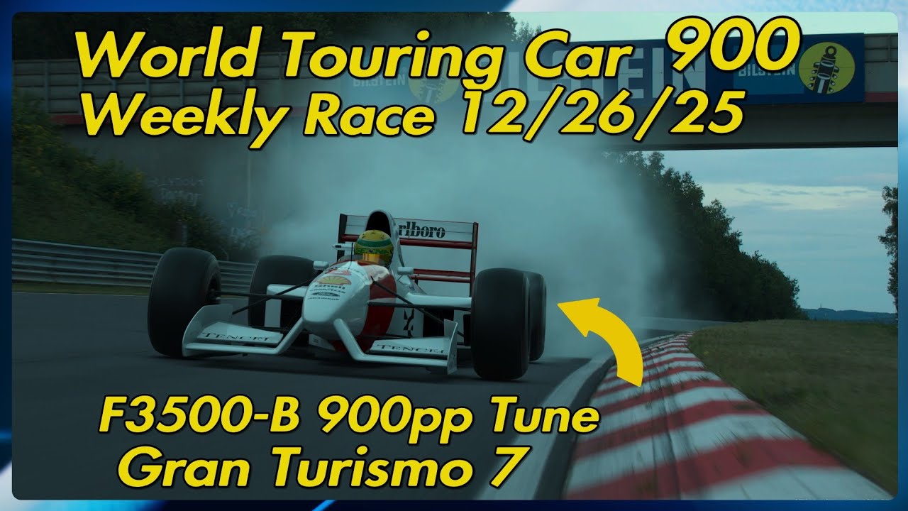 World Touring Car 900 Weekly Race 12/26/25 F3500-B 900pp Tune