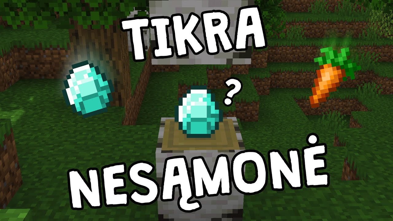 Minecraft, BET Blokai Išmeta Bet Ką!?