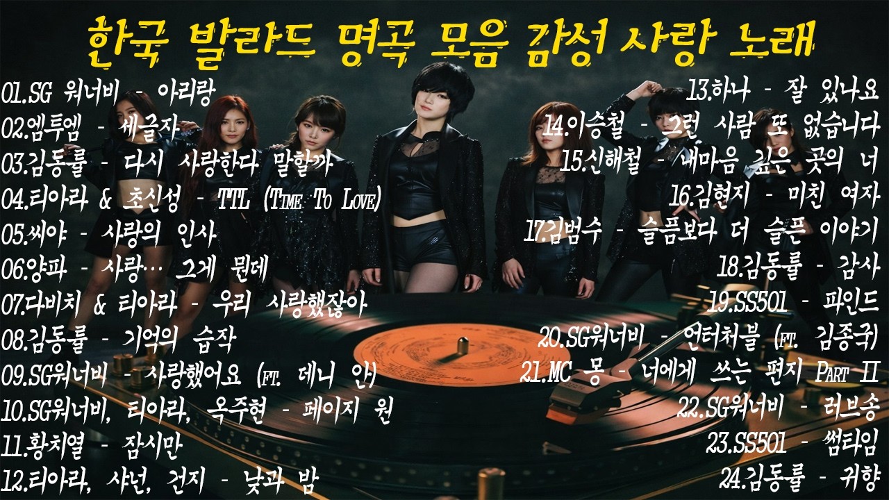 2000~2010년대 발라드 명곡 모음 💿 SG워너비 · 김동률 | 그 시절 우리가 사랑했던 한국 발라드 – Geuri-um Studio