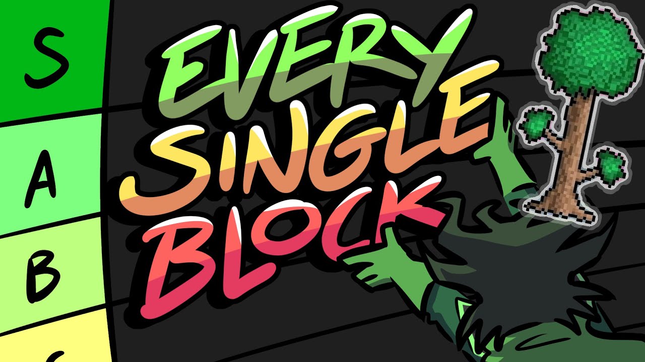 Ranking ALL Blocks in Terraria | Every Block Tier List | Terraria 1.4.4