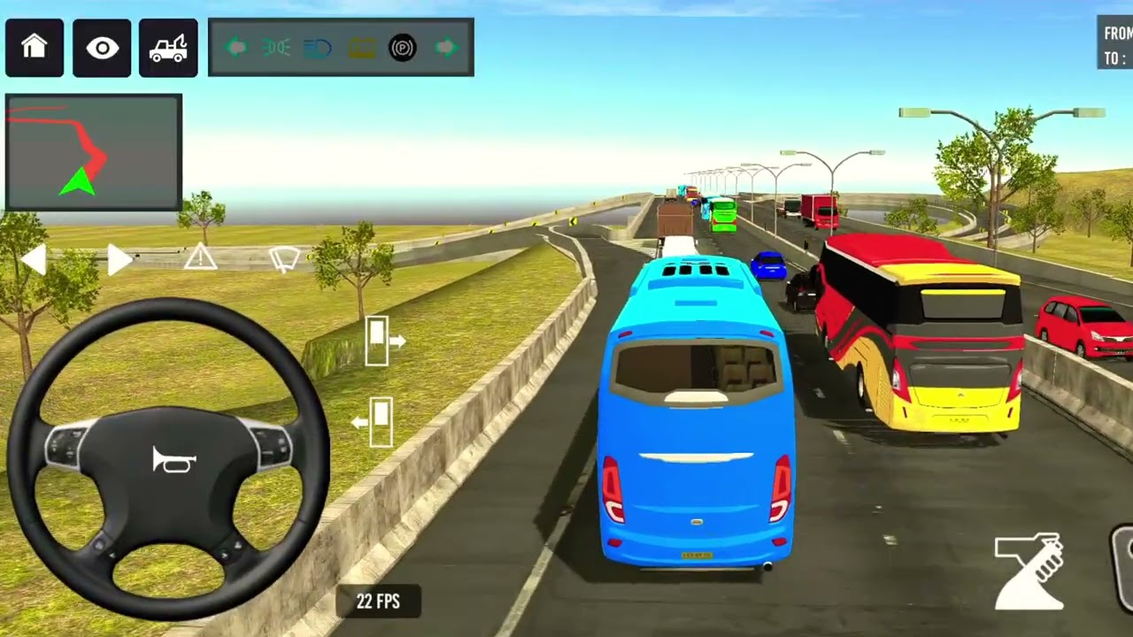 New bus driving 3d game 👍 New euro coach bus simulator || indian bus driving game 