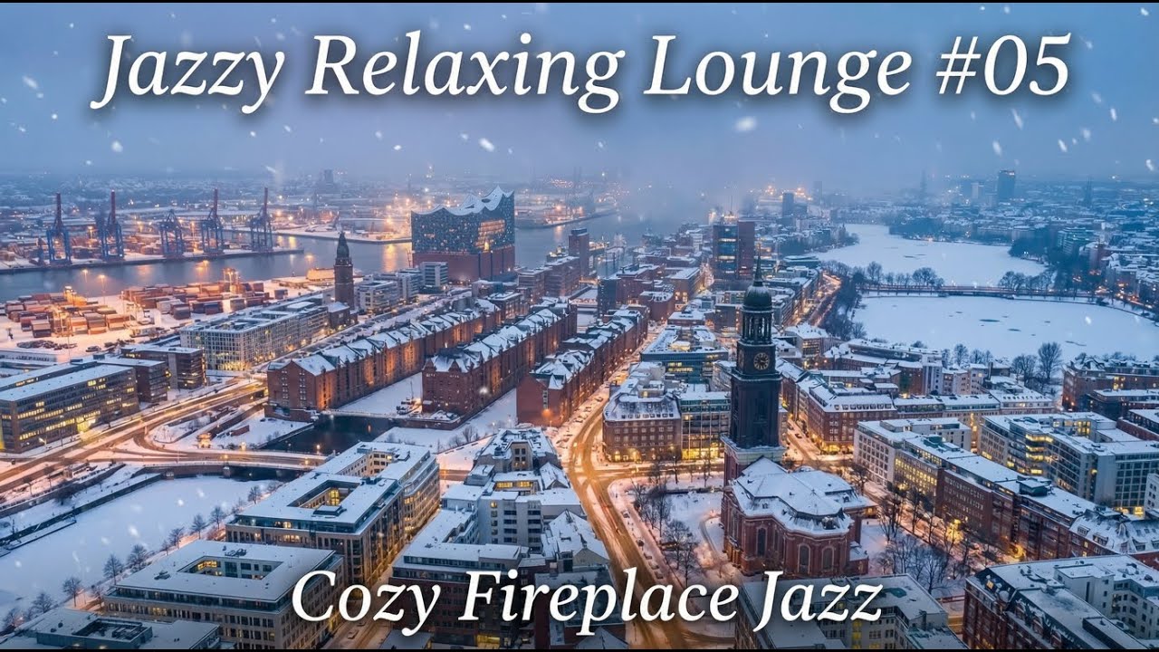Jazzy Relaxing Lounge #05 – Cozy Fireplace Jazz | Smooth Jazz Ambience for Work, Study & Relax