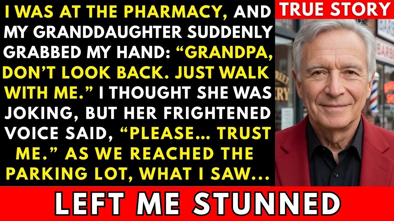 “Just Pretend We’re Leaving” My Granddaughter Said  Outside The Pharmacy, I Froze When    True S