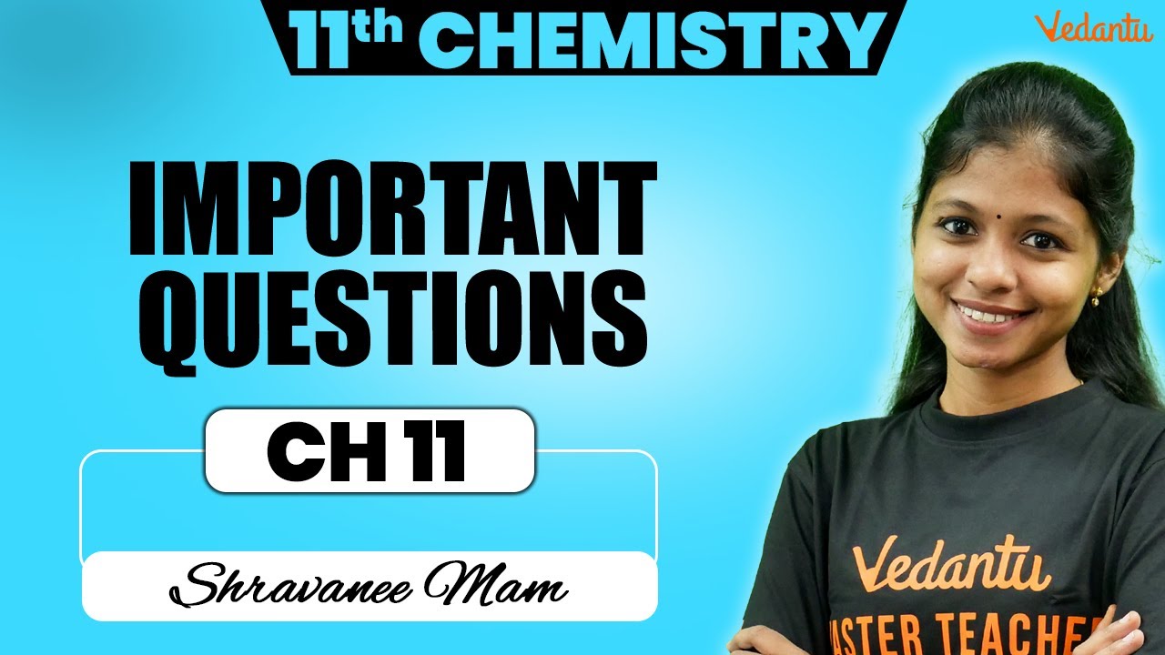 11th Chemistry |Chapter 11 |Public Important Questions 2025| Book Back Questions | Shravanee Ma'am