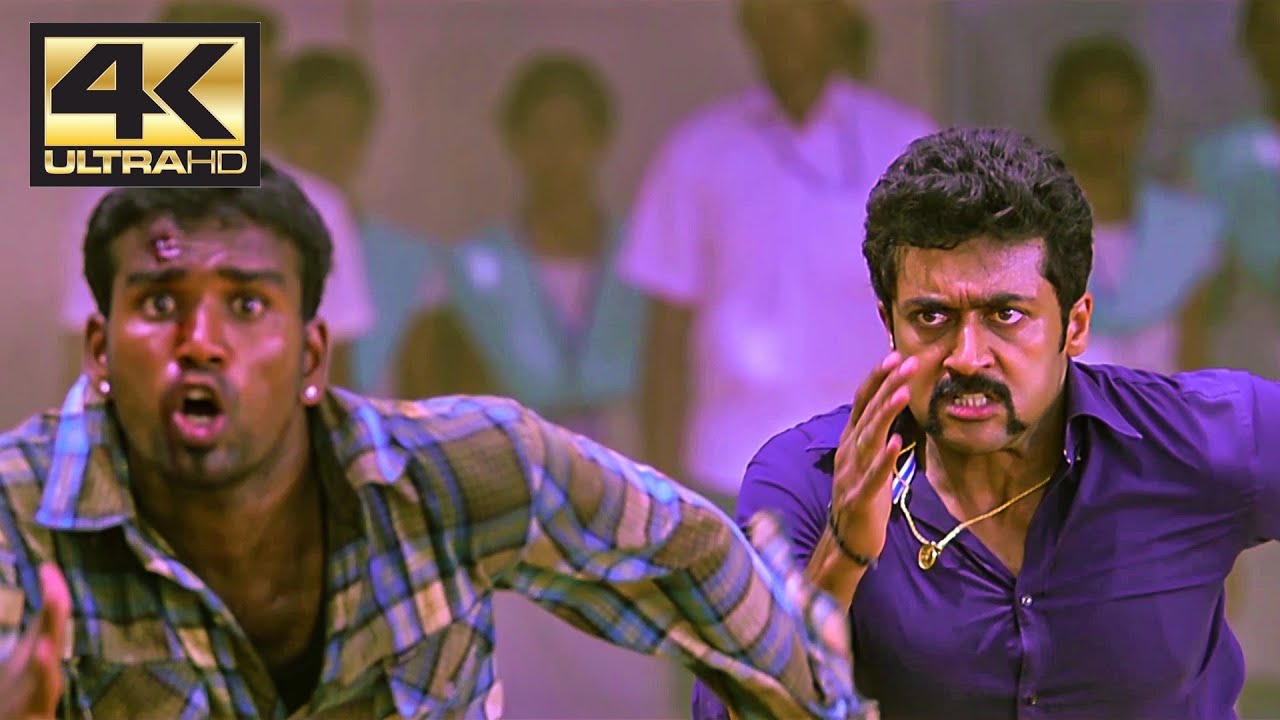 School Fight scene | Singam 2 | 4K (English Subtitles)