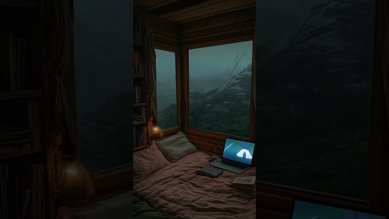 Rain, Rest, and Repeat: The Perfect Cabin Life for Relaxation.