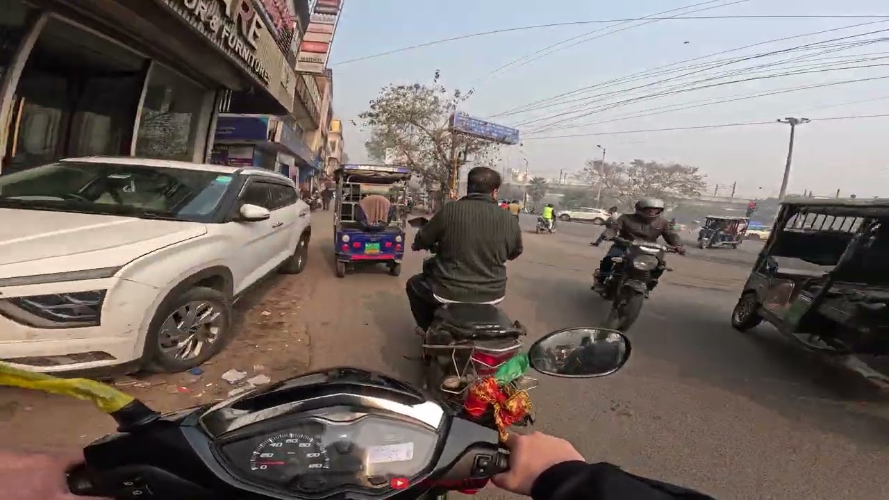 TVS Jupiter 125 Scooty Ride in Delhi Patparganj industrial Area to Ram Nagar
