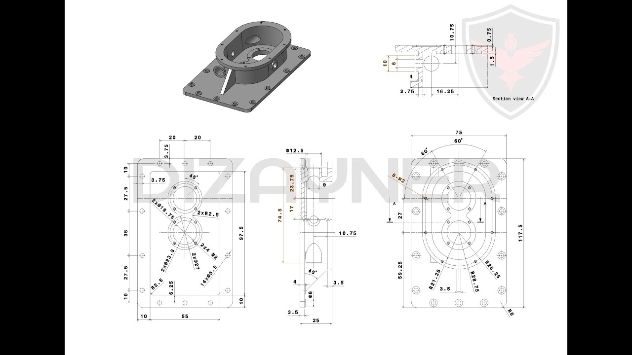 CATIA V5 PART DESIGN - PART # 0003