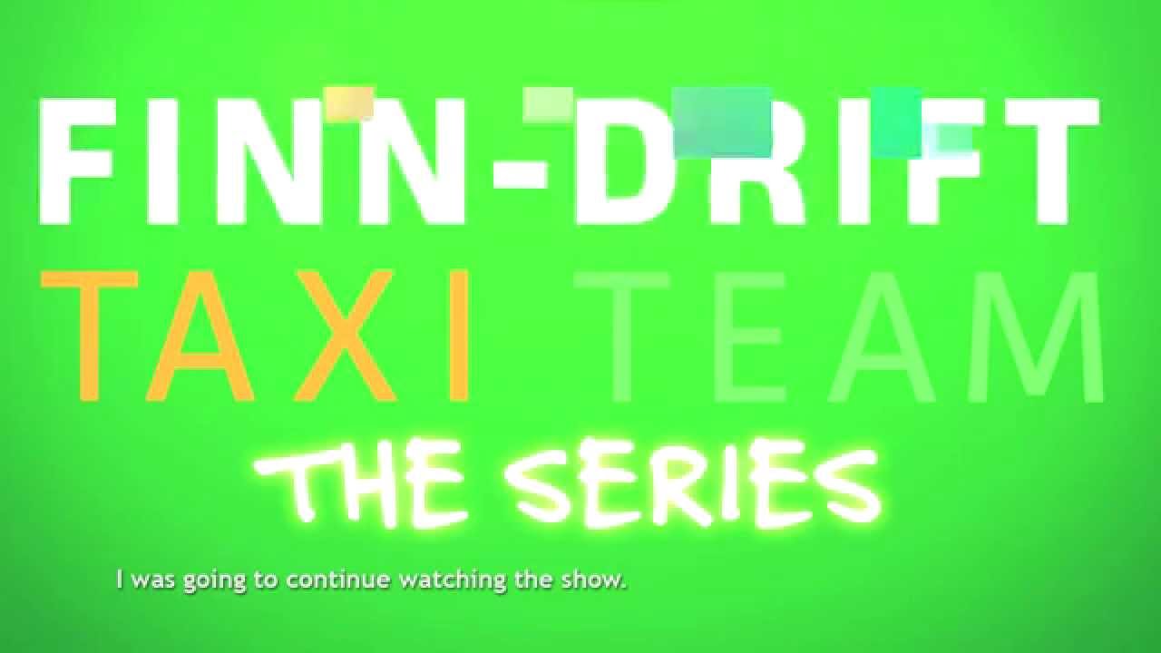 Finn-drift Taxi Team sitting arvertising