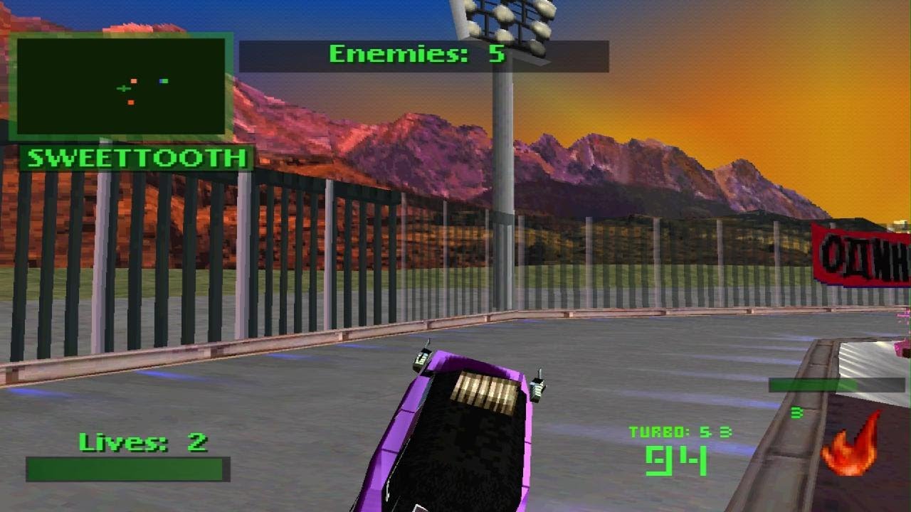 Twisted Metal 2 (PS5) - Moscow on Hard w/ No Health - Razor-Thin