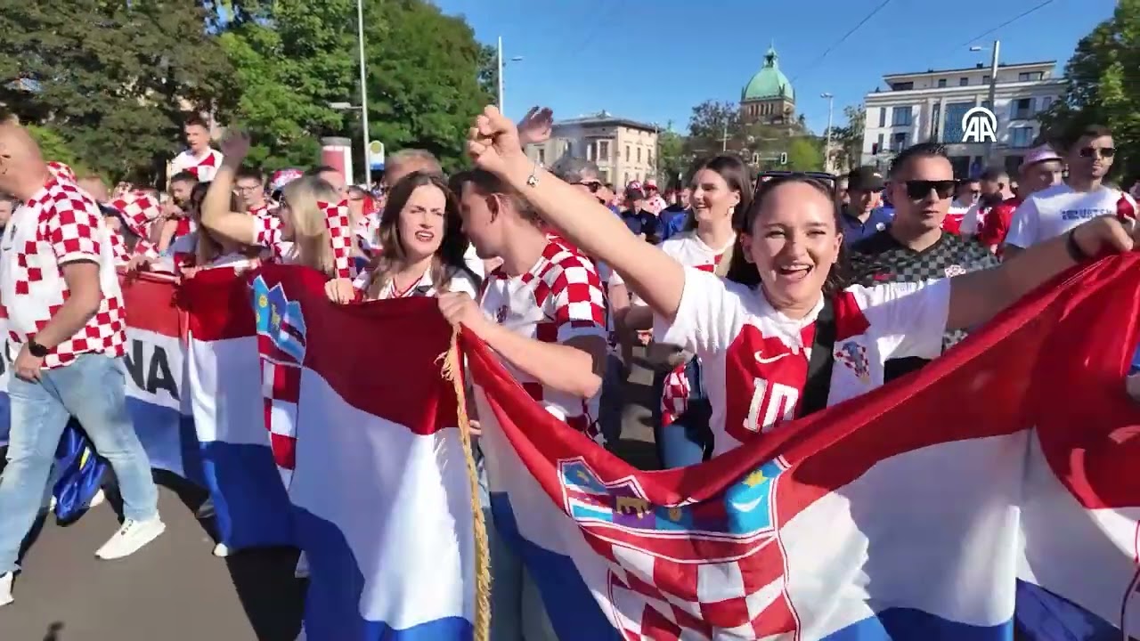 Croatian fan support enlivens Leipzig ahead of Euro 2024 match against Italy