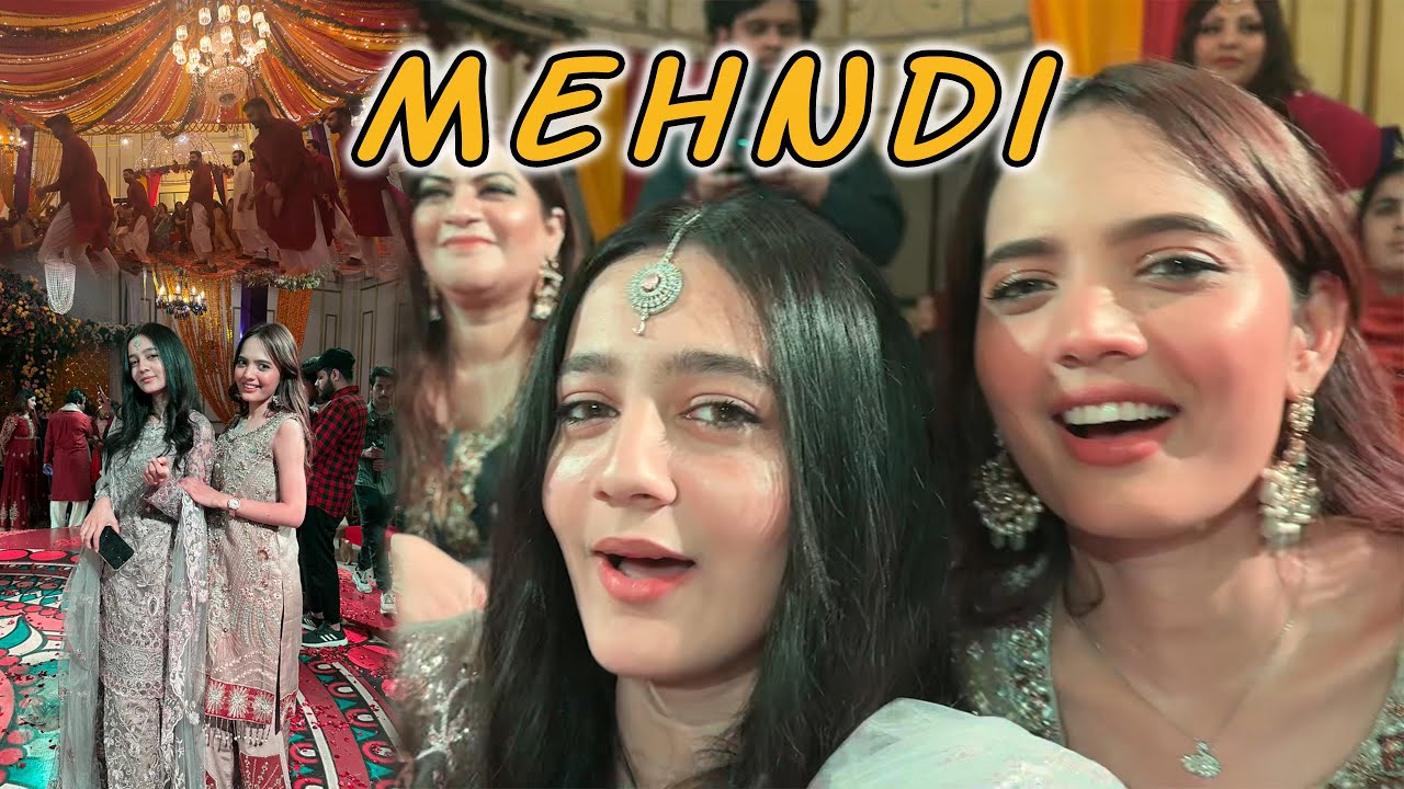 Finally mehndi hogai 🥳 sab ney dance kiya 💃 hum late hogye | hall bnd hogya | Rabia Faisal