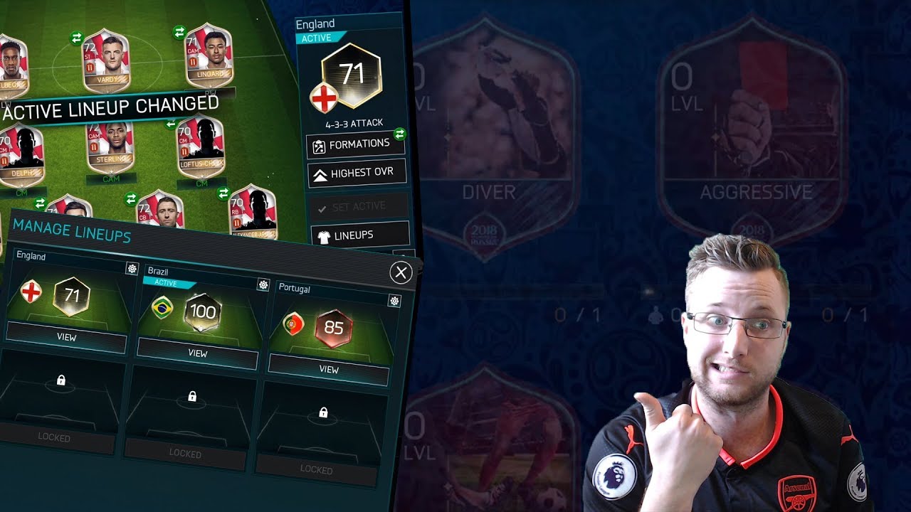 Free World Cup Starting 11! FIFA Mobile 18 World Cup Mode Overview!