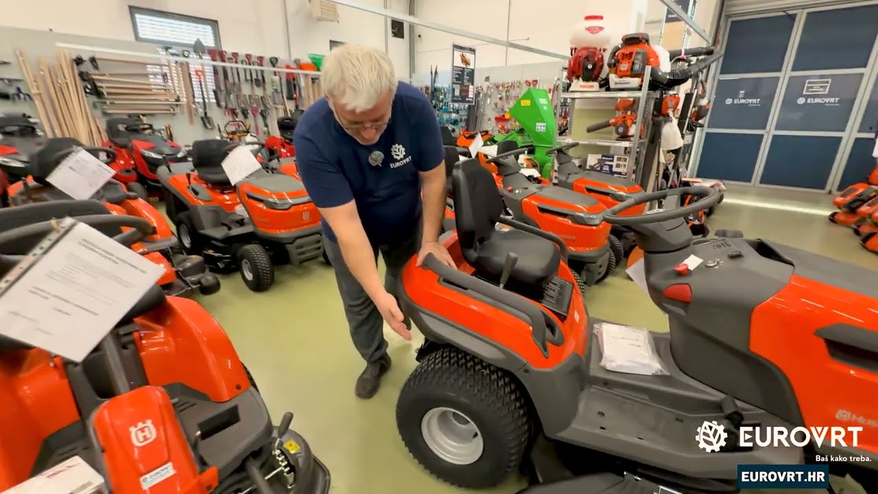 Husqvarna TS 220T – Prezentacija Traktorske Kosilice s Hidrostatom | Eurovrt.hr
