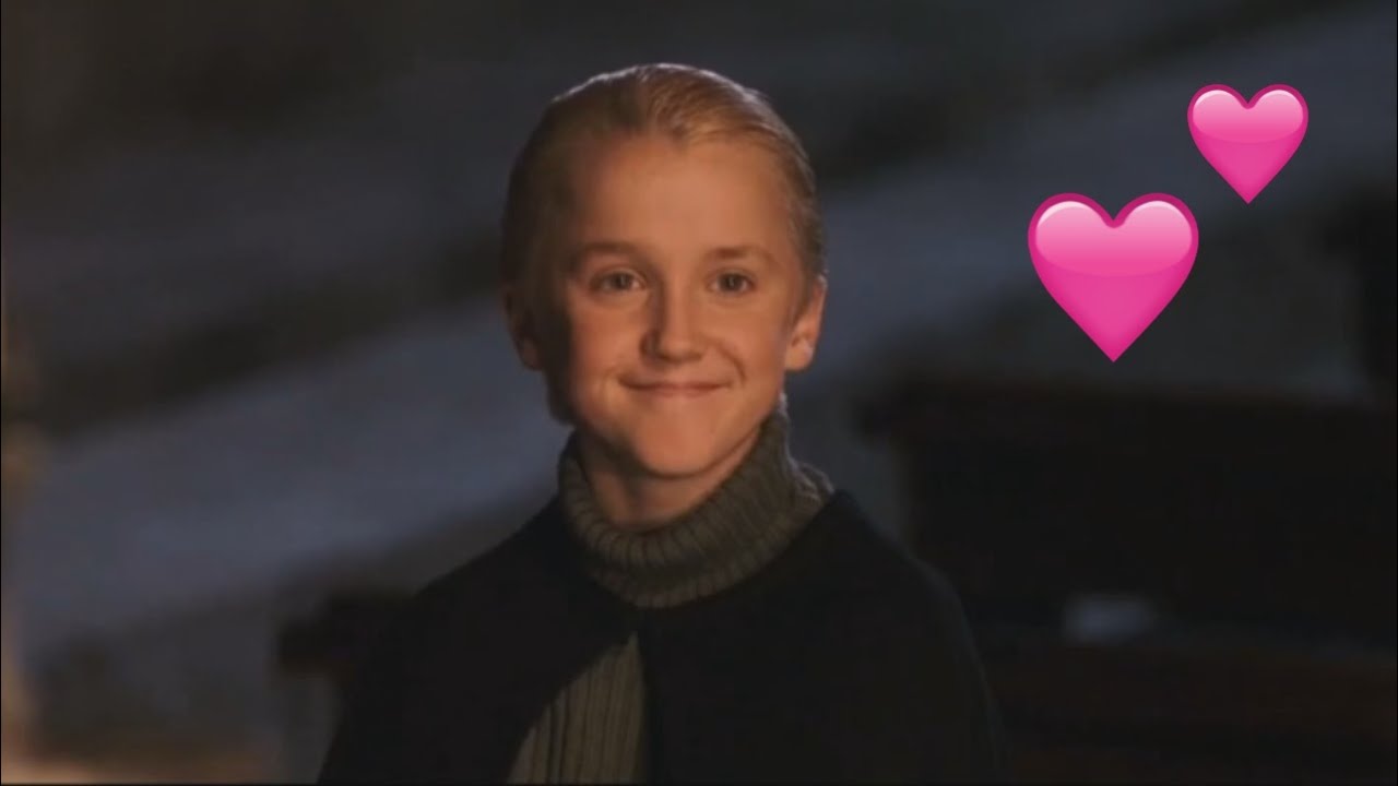 Draco Malfoy smiling for 3 minutes while 