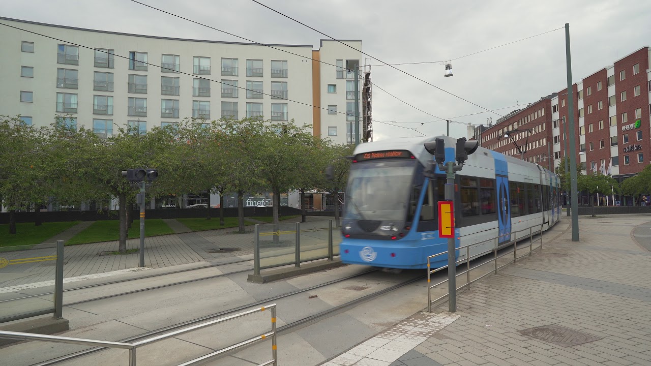 Sweden, Stockholm, tram ride from Sickla Kaj to Luma