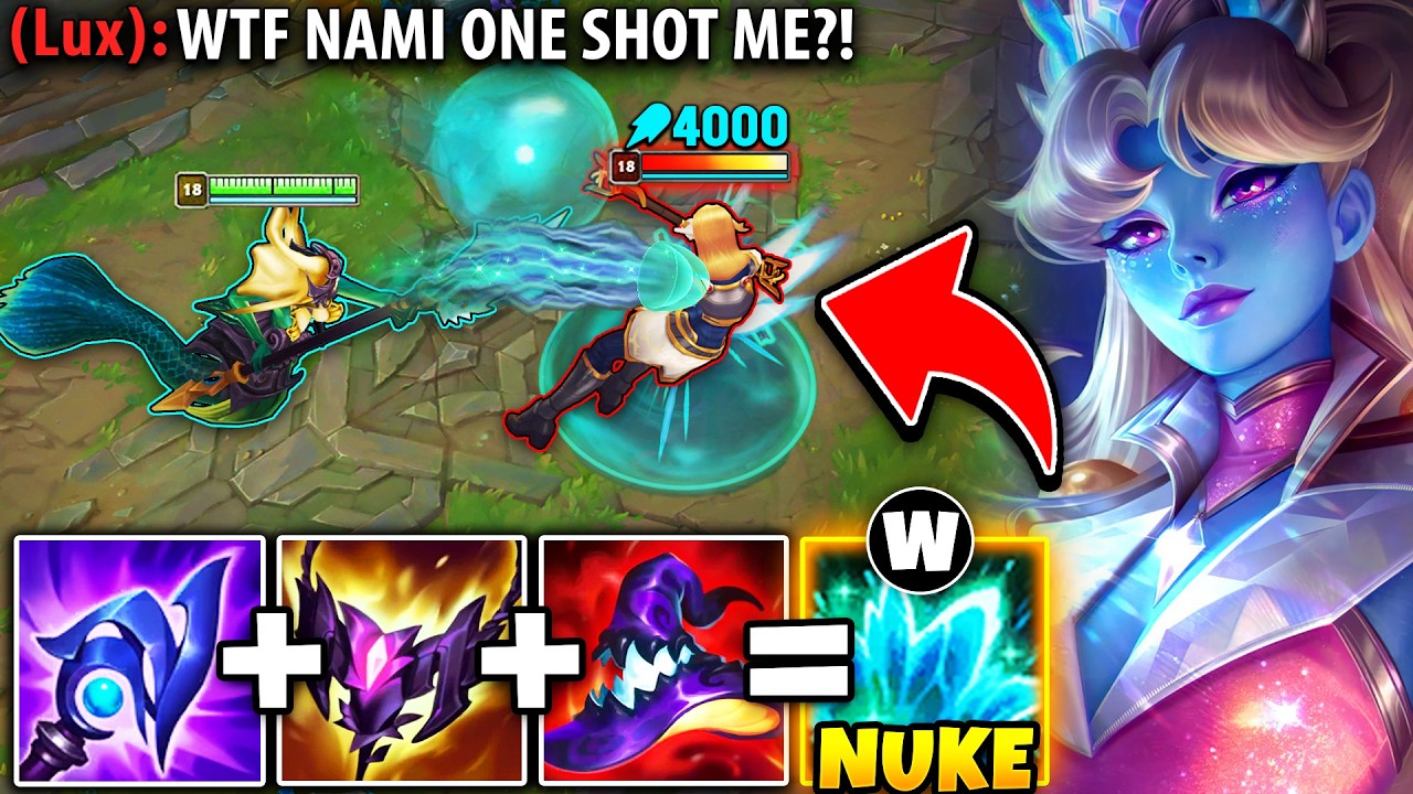 The enemy Lux thought I was trolling with Nami Mid... but then I destroyed her