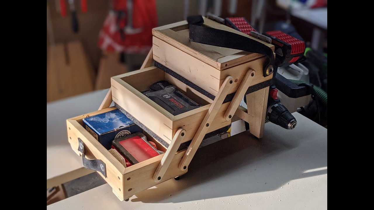 Tool Box Build - Portable folding 3-Tier sewing box for the construction site