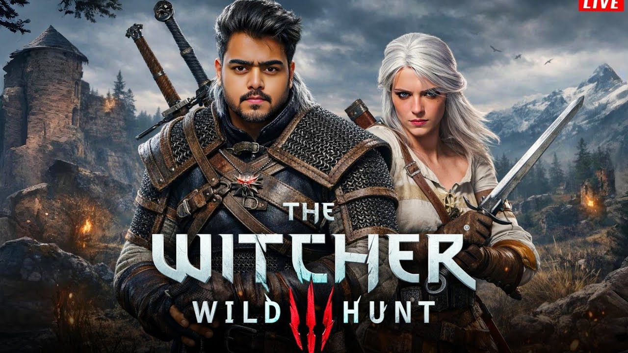 🔴New Journey Begins | Witcher 3 Live | Day - 1