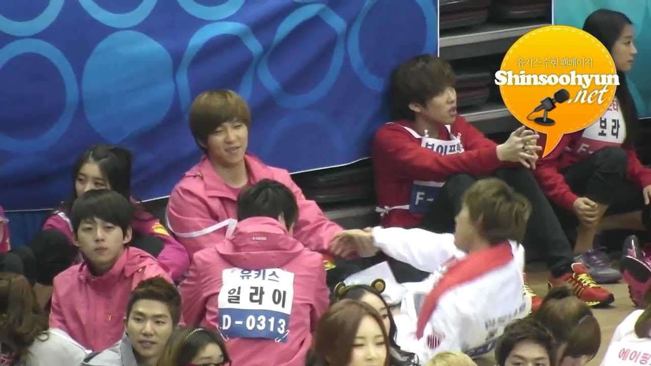 U-KISS 수현 120108 아이돌육상선수권대회 (with인피니트)