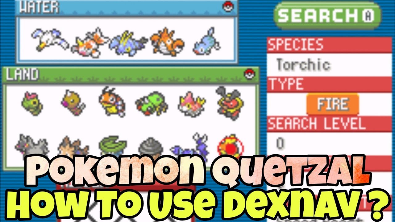 How To Use Dexnav In Pokemon Quetzal ?