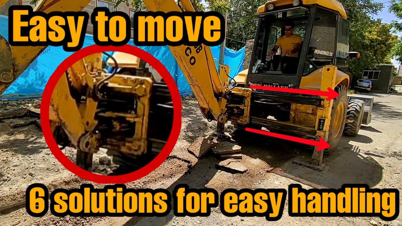Newholland HL95B Backhoe |☢How to move easily?☢|Backhoe video