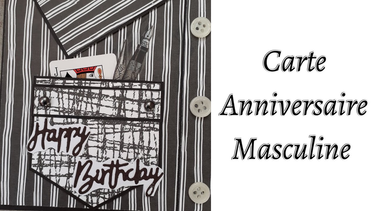 CARTE ANNIVERSAIRE MASCULINE #1
