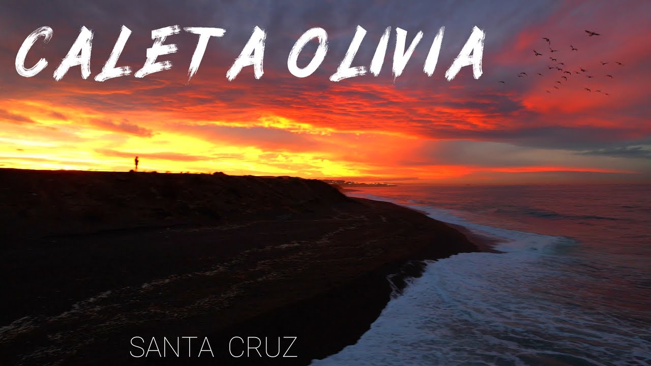 ATARDECER EN COSTA DE CALETA OLIVIA SANTA CRUZ ARGENTINA