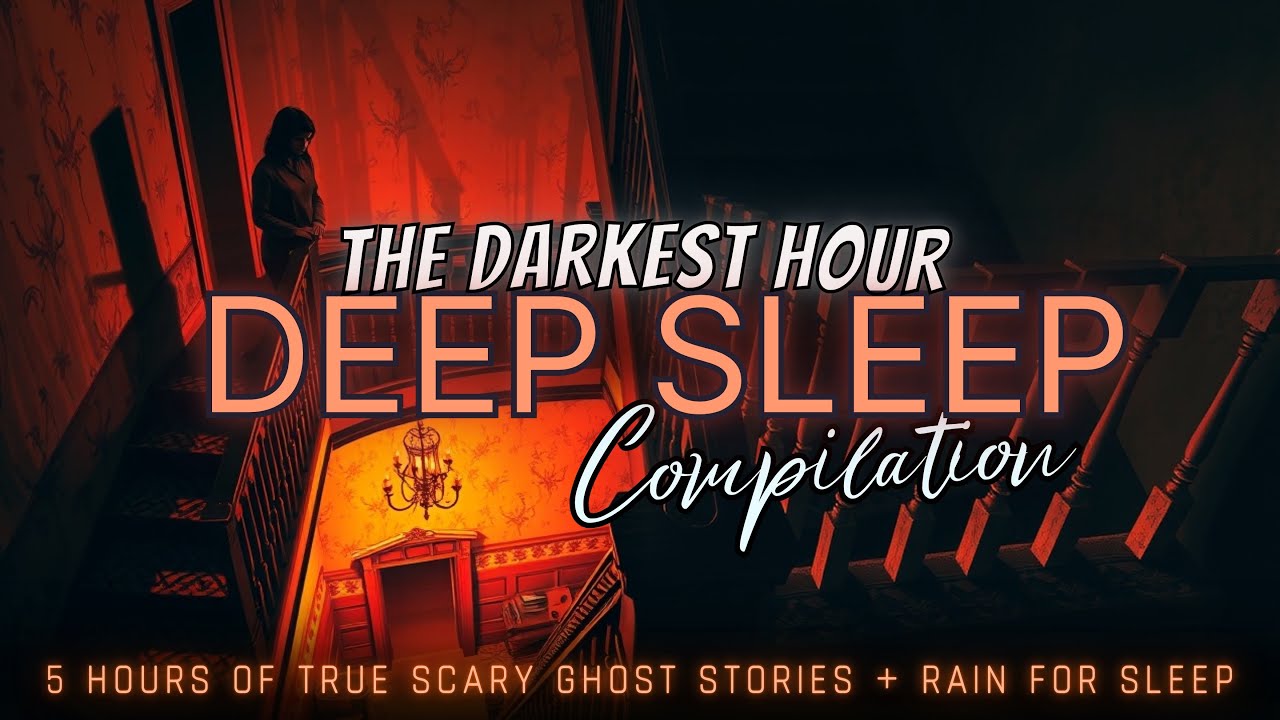 5 Hours of TRUE Scary Ghost Stories + rain for sleep 💤 NO ADS, black screen 