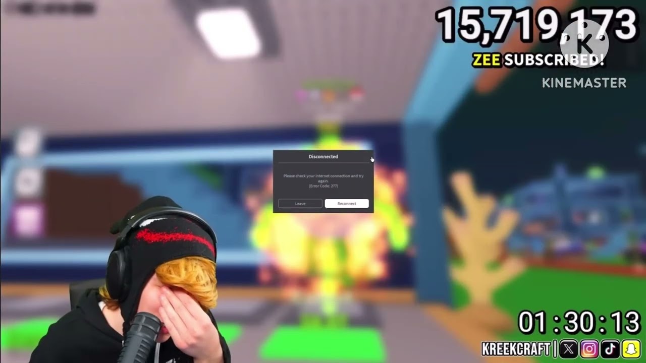 kreekcraft cries over triple t